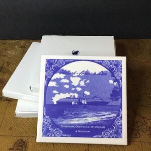 Coaster set of 4 vintage Holland America cruise line coasters